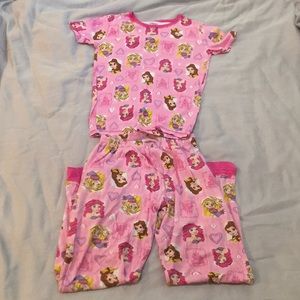 Girls Pink Disney Princess Pajamas